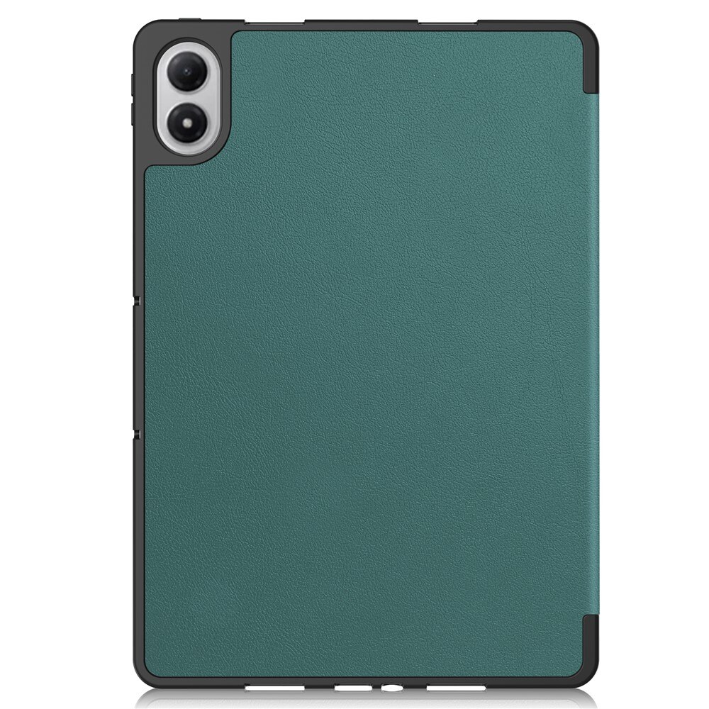 Husa tablete Smartcase pentru Xiaomi Redmi Pad 2 Pro, verde, tri-fold, material PU si TPU, dimensiuni 12,1"