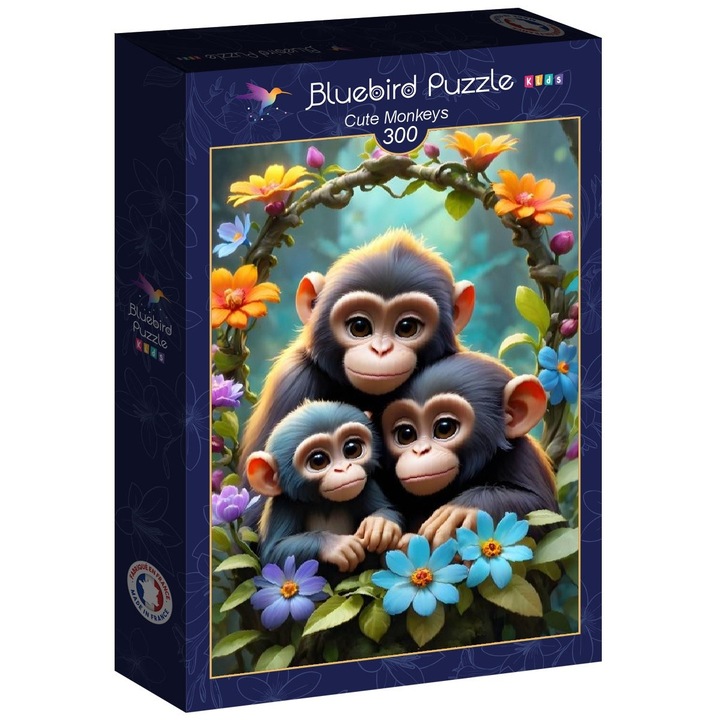 Puzzle 300 darabos Bluebird - Aranyos majmok (Bluebird-Puzzle-F-90949)