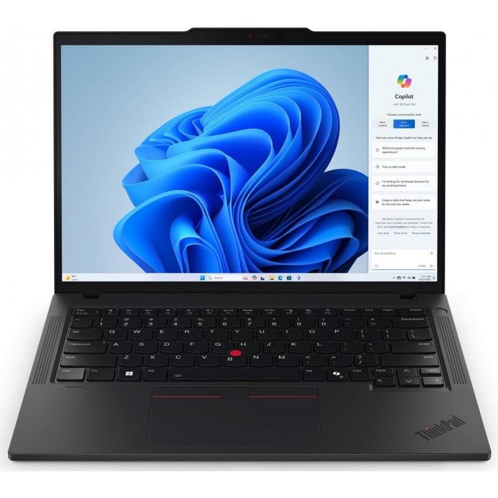 Лаптоп Lenovo ThinkPad T14 G5, 21MMSL0800.16GB.1TBSSD, 14", Intel Core Ultra 7 165U (12-ядрен), Intel Arc 4 Core, 16 GB 5600 MHz DDR5, Черен