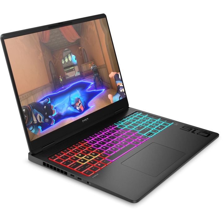Лаптоп HP Omen Max 16-ah0074nn с Intel Core Ultra 7 255HX (1.8/5.2GHz, 36M), 24 GB, 2 TB M.2 NVMe SSD, NVIDIA RTX 5070 8GB GDDR7 DLSS 4, Windows 11 Home, Черен