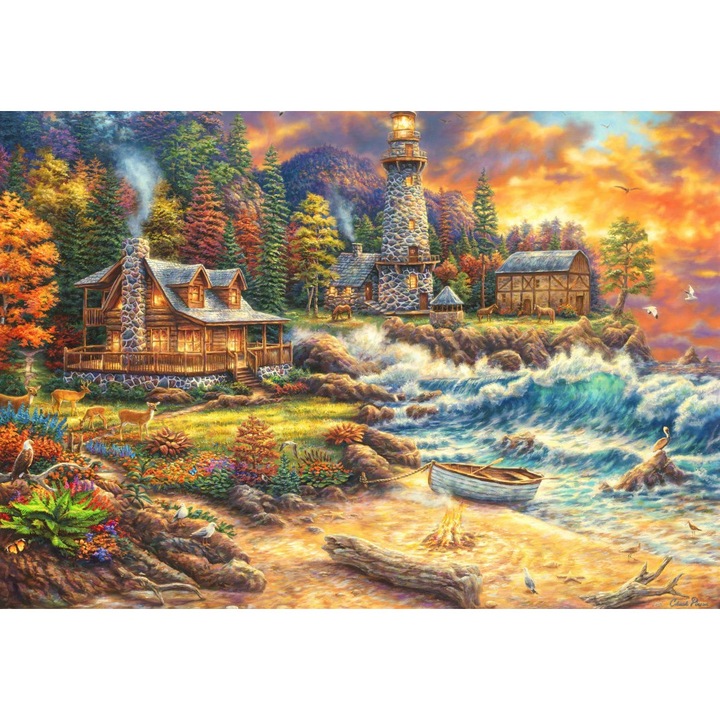 Puzzle 1000 piese Grafika - Chuck Pinson: Providence by the Sea (Grafika-F-33333)