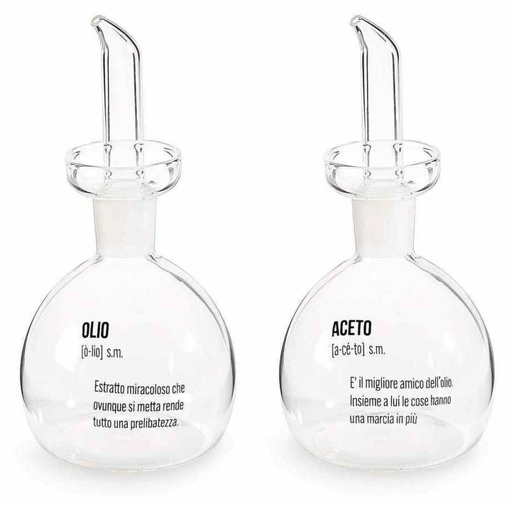 Set oliviera sticla Ø 8,5 cm x 17 H