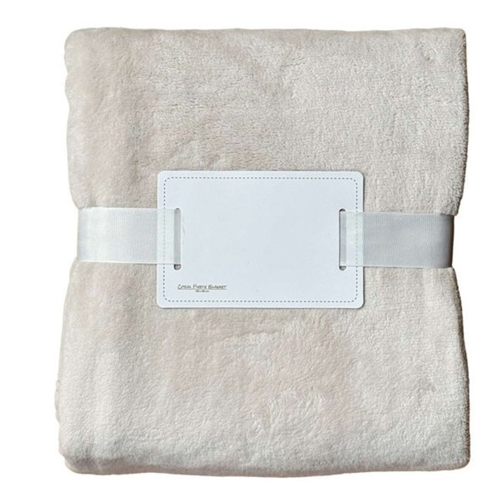 Patura din fleece, 180x130 cm, Coral OLIMA OLCF260, Stone, Universal