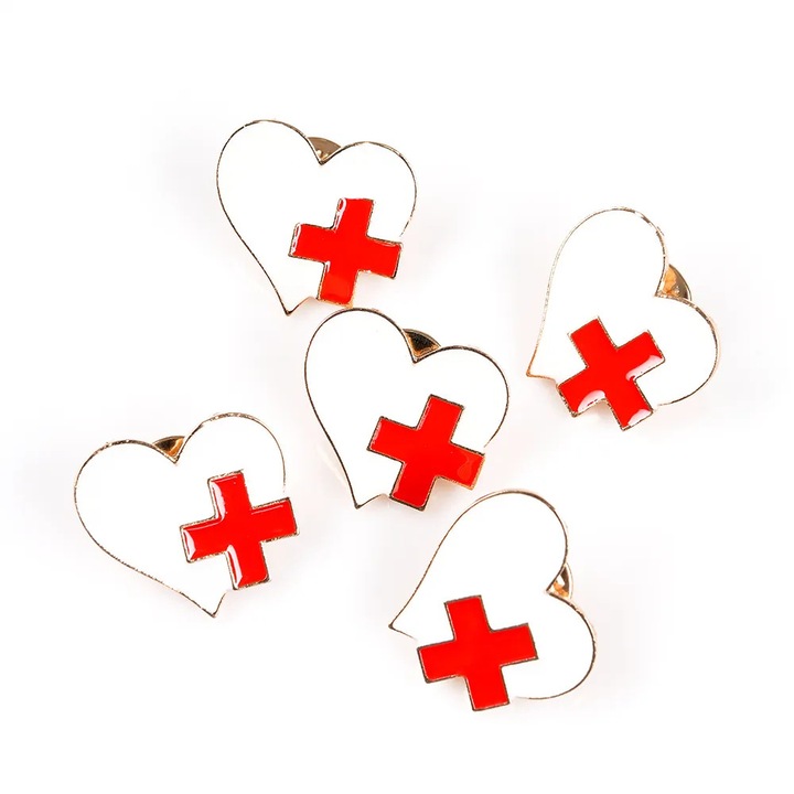 Set 5 brose martisor inima medicala