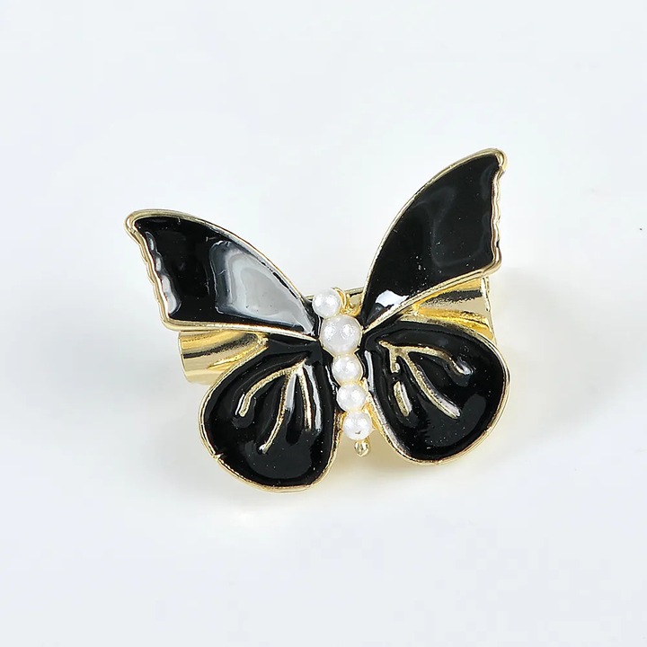 Brosa martisor fluture negru