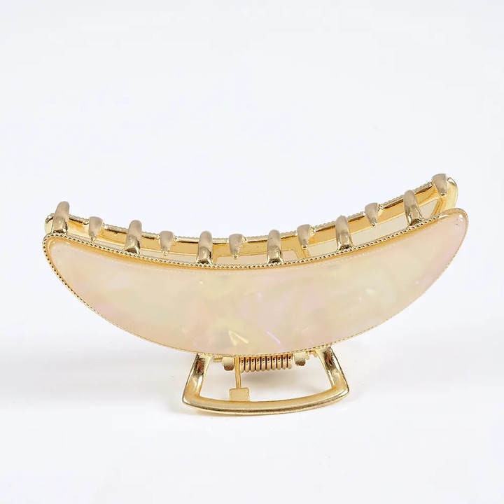 Claste par bej oval 7.5 cm