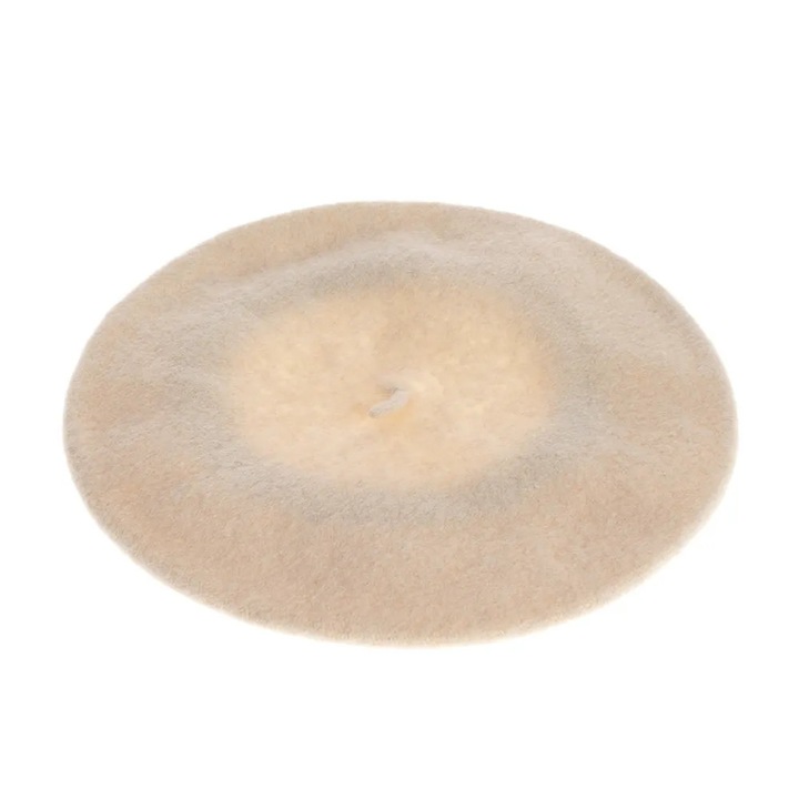 Bereta alba din lana