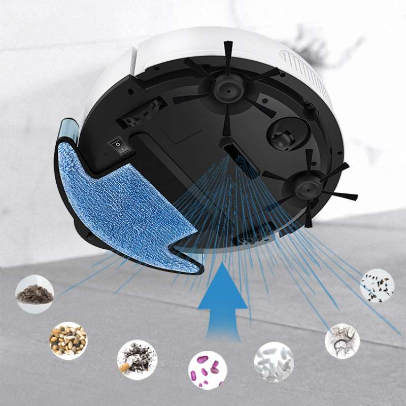 Aspirator robot Aiorber 3 în 1, Wi-Fi, 3000 mAh, 510 ml
