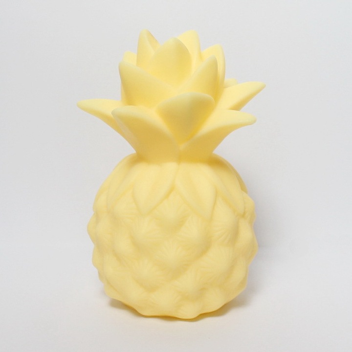 Детска нощна лампа, дизайн ананас, жълта