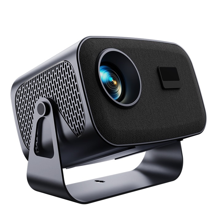 Videoproiector portabil A10 4K UltraHD, 720P Native Resolution 120 ANSI Lumens Android 12.0 WiFi BT5.0 HDMI Support