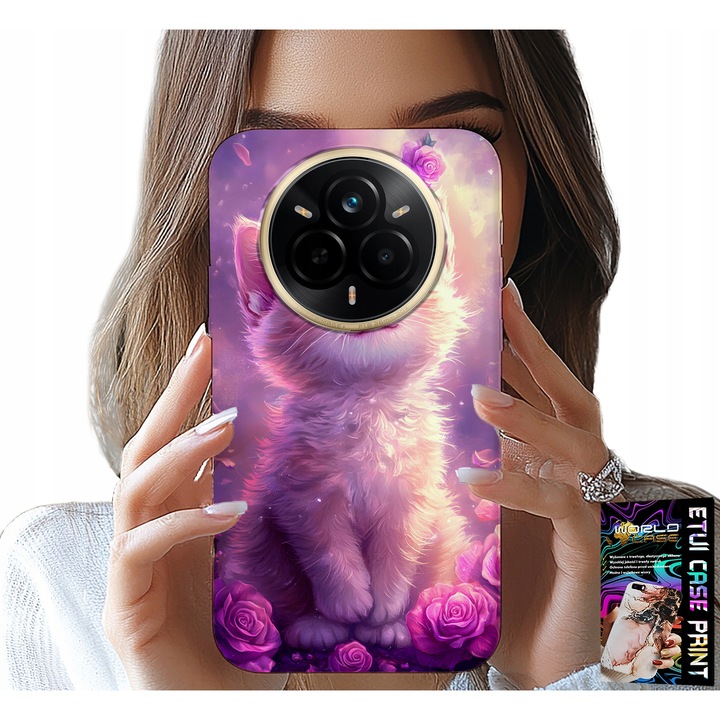 Telefontok Realme 14 Pro+ 5G, World Case, szilikon, állatprint, többszínű