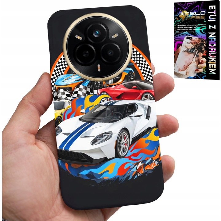 Tok Realme 14 Pro+ 5G, World Case, gumi, színes nyomtatás, készlet