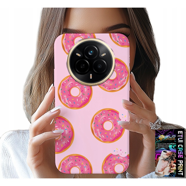 Telefontok, World Case, Realme 14 Pro+ 5G, szilikon, nyomtatott, többszínű