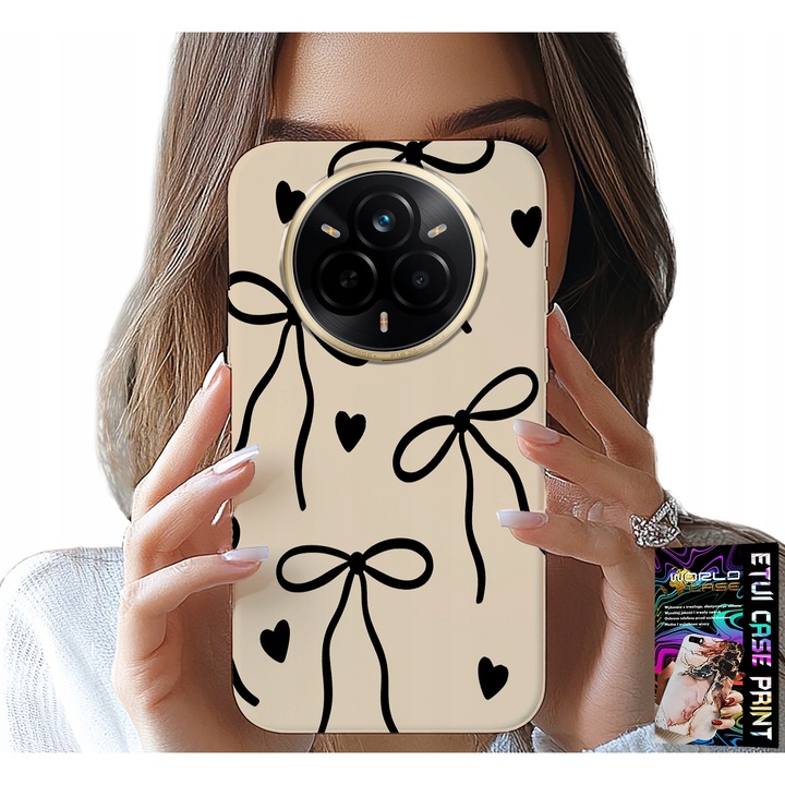 World Case telefontok, Realme 14 Pro+ 5G, többszínű nyomtatás, szilikon