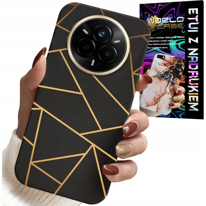 Telefontok Realme, World Case, szilikon, színes nyomat, 14 Pro+ 5G