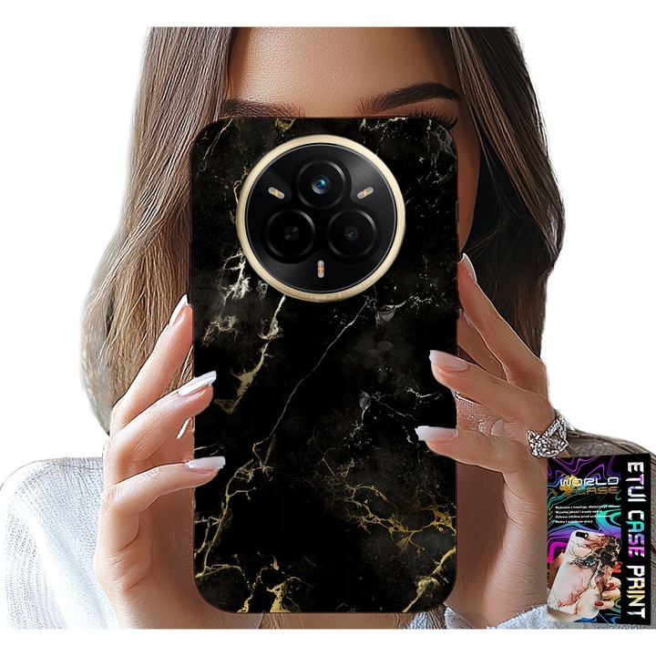 Tok Realme 14 Pro+ 5G telefonhoz, World Case, szilikon, elegáns minták, 0,2 cm