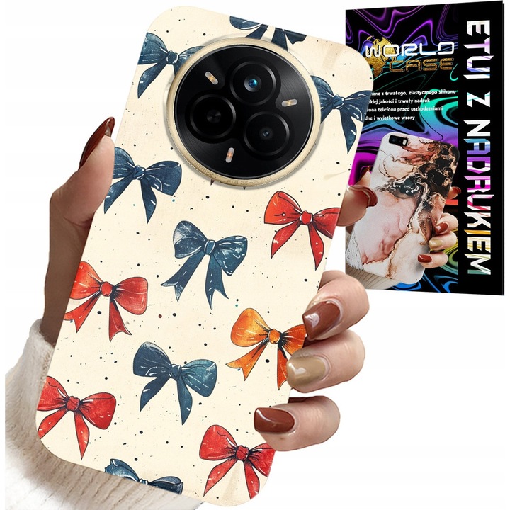 World Case szilikon telefontok színes nyomattal, Realme 14 Pro 5G-hez