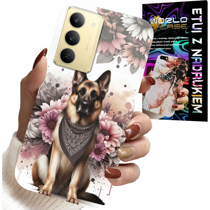 Realme telefontok, World Case, szilikon, színes nyomtatás, 0.2mm