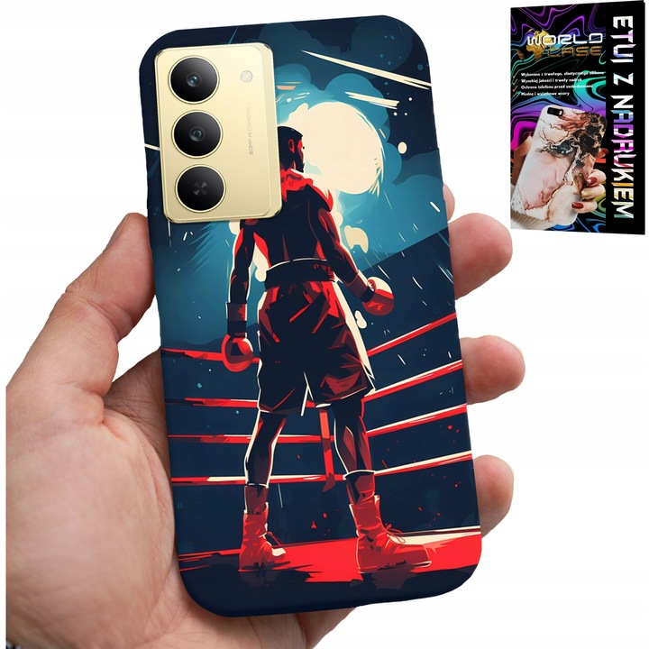 World Case telefontok Realme 14X-hez, szilikon, sportos minták, többszínű