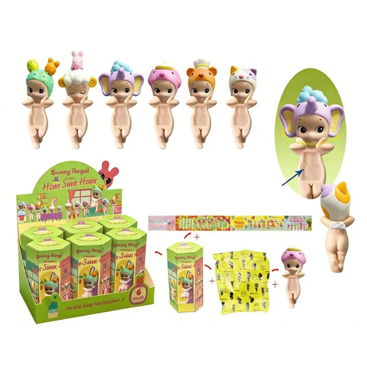 Фигурка за кола, декорация за щора, аниме модел, декорация - Любовта се връща у дома с поставка за лице