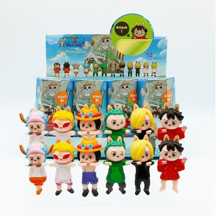 Figurina decorativa auto One Piece Luffy, model anime, blind box