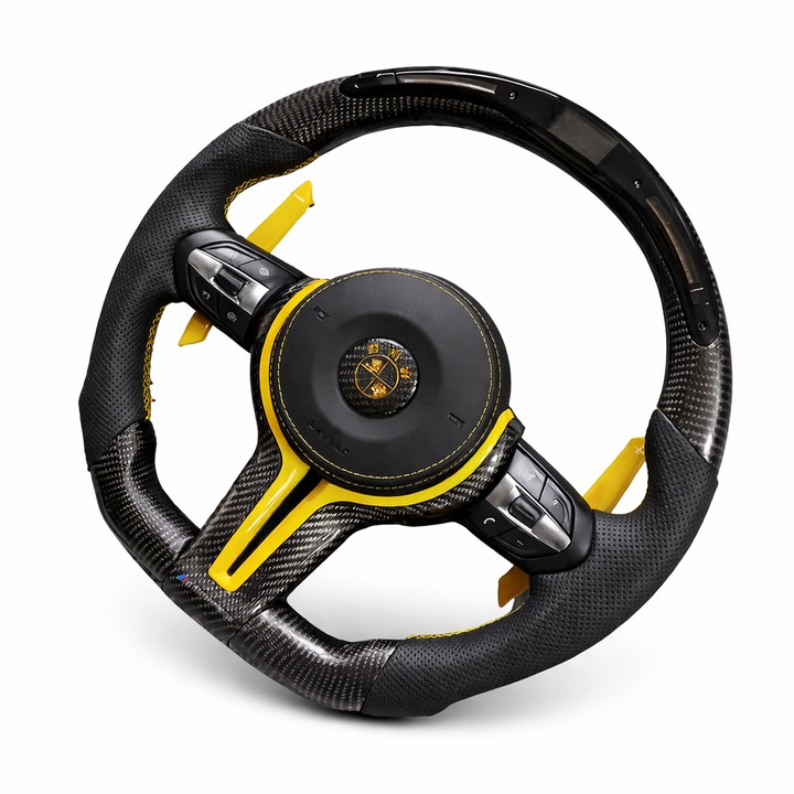 BMW M Performance волан – карбон с жълти акценти и дисплей – F серия (2013–2018)