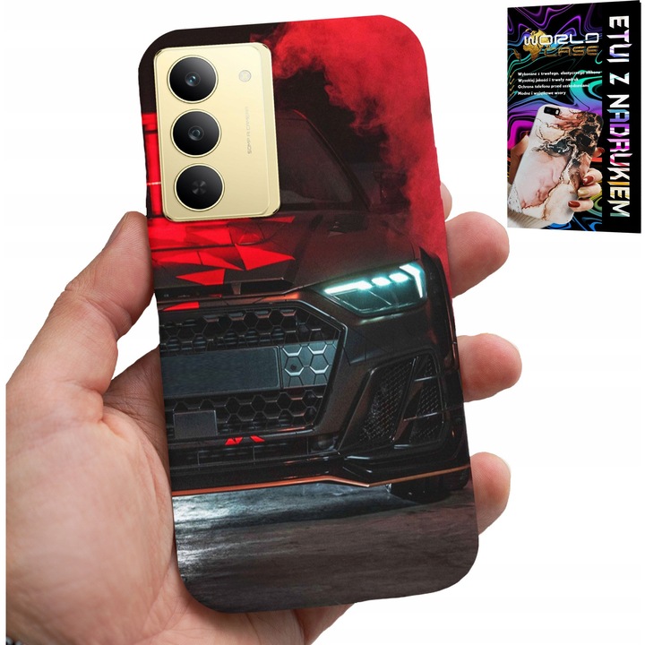 World Case telefontok, sportos, színes nyomtatás, szilikon, Realme 14X-hez