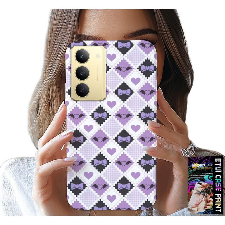 Telefontok, World Case, Realme 14X-hez, szilikon, színes nyomtatás