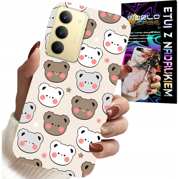 Tok Realme 14X, World Case, szilikon, színes nyomat