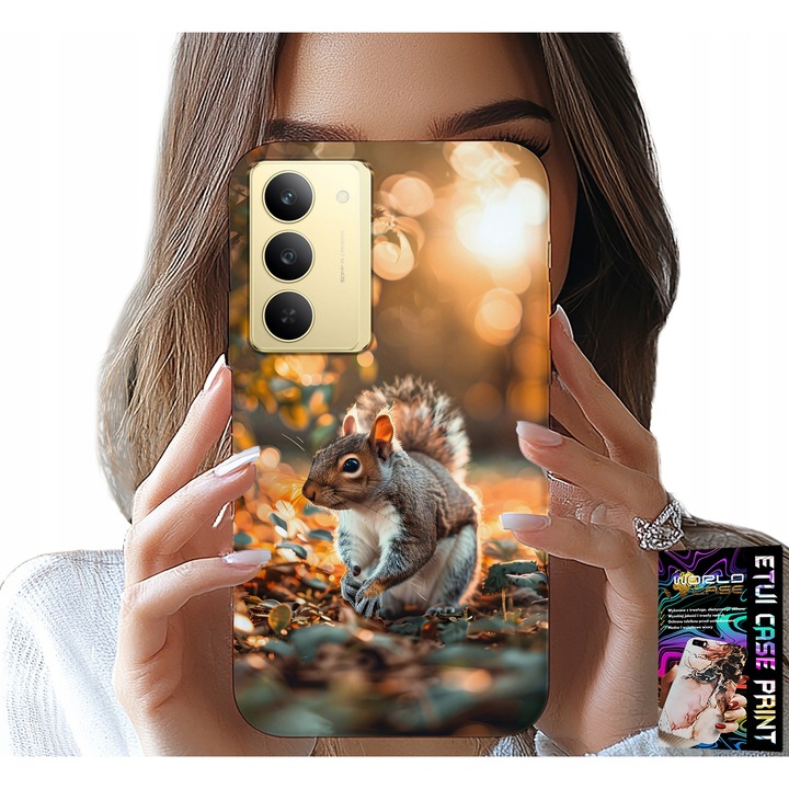 World Case telefontok, egyedi design, szilikon, többszínű Realme 14X-hez