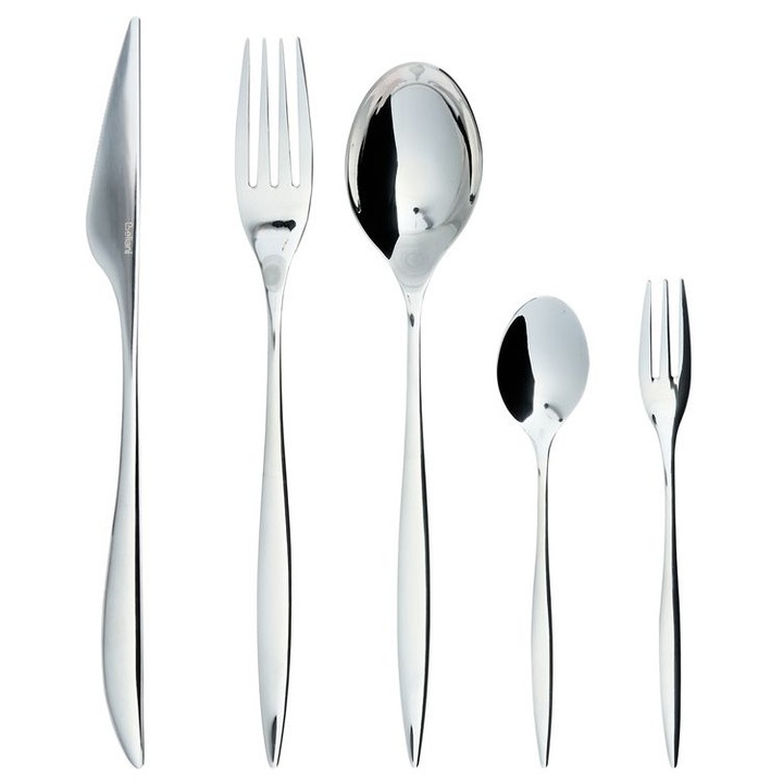 Set tacamuri 30 piese Farfalle Argintiu