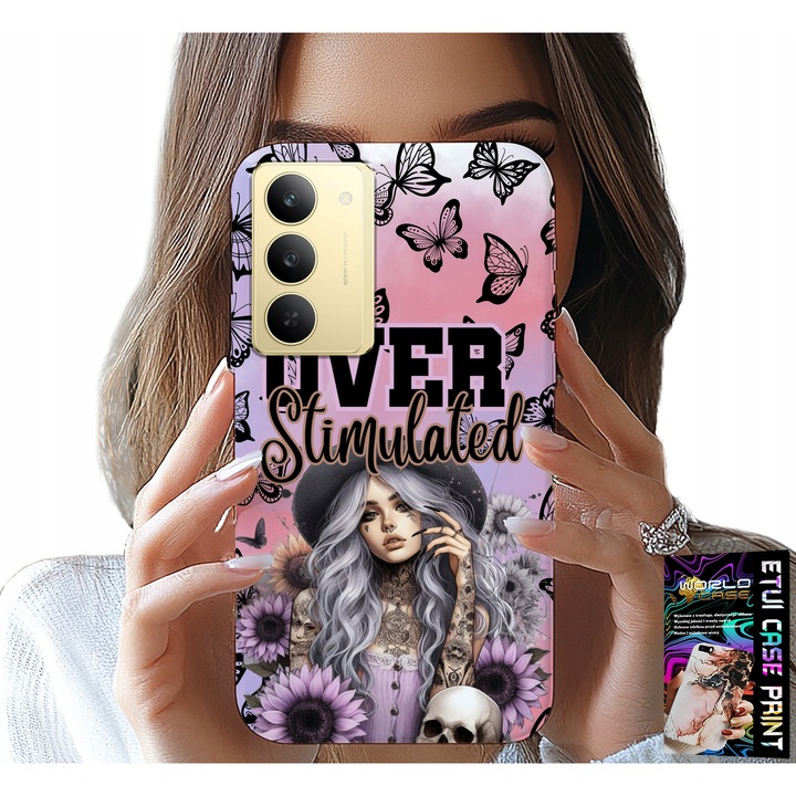 Telefontok, World Case, Realme 14X, szilikon, színes minták