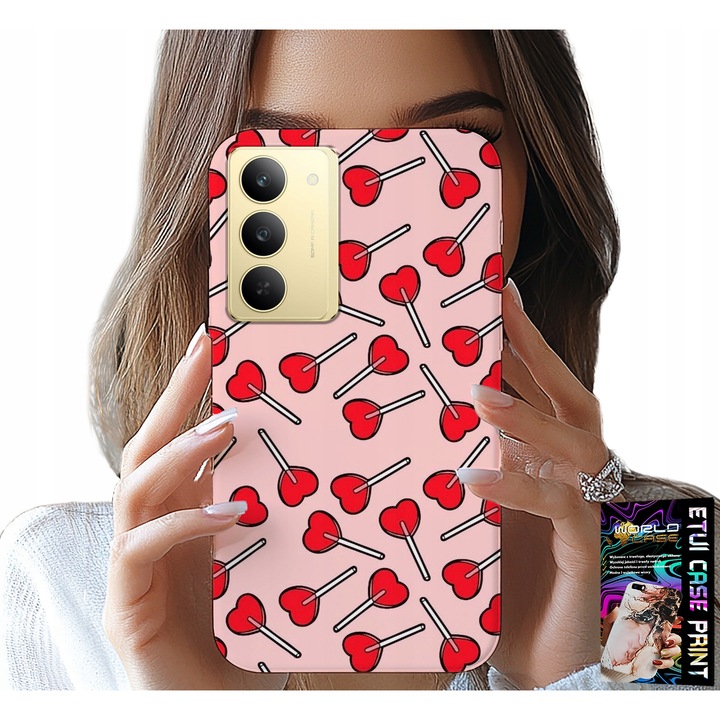 Telefontok, World Case, Realme 14X, szilikon, színes nyomat