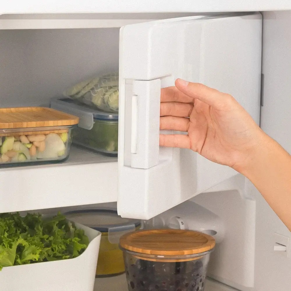 Frigider Retro Create, 281 litri, congelator 21 litri, sage/gold, 60x150x60cm