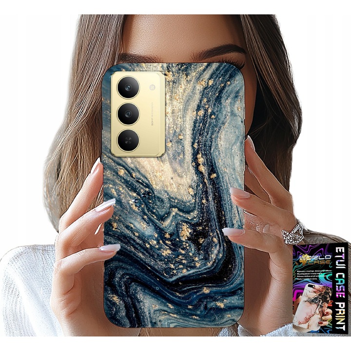 Telefontok, World Case, elegáns design, többszínű, Realme 14X-hez, szilikon