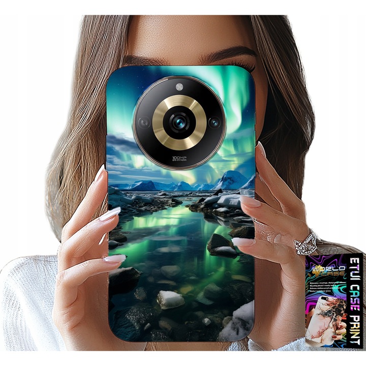 Telefontok Realme 11 Pro-hoz, World Case, szilikon, színes nyomtatás, 0,2 cm