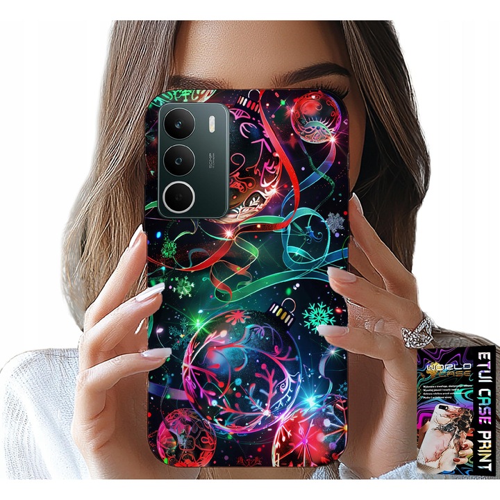 Telefontok, World Case, Realme C71 4G, szilikon, cukorkás grafika, fenyő