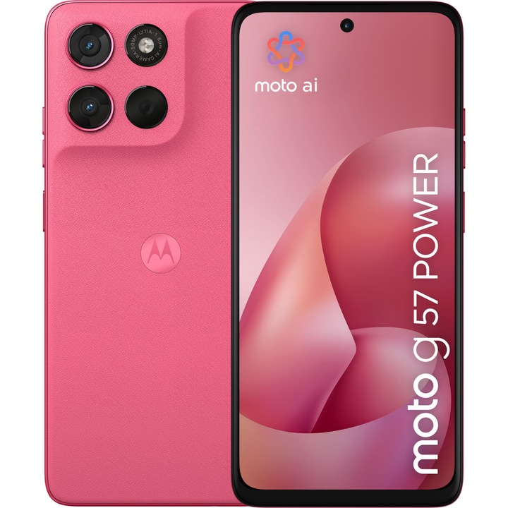 Смартфон Motorola Moto G57 Power, 12GB, 256GB, PANTONE Pink Lemonade