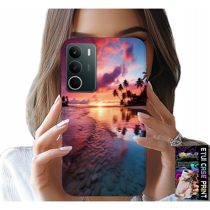 Telefontok Realme, World Case, gumi, nyomtatott, többszínű