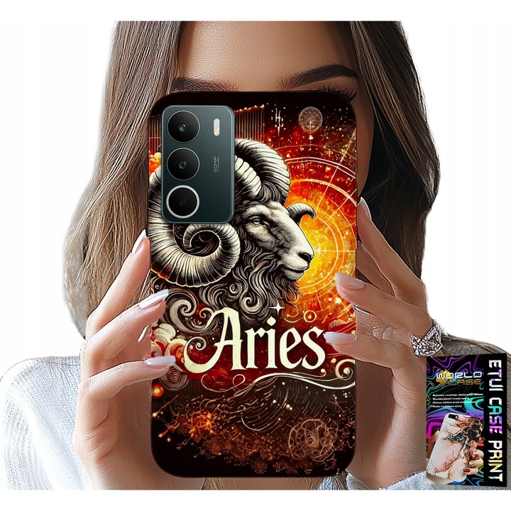 World Case telefontok Realme C71 4G-hez, Bak csillagjegy, gumi, többszínű