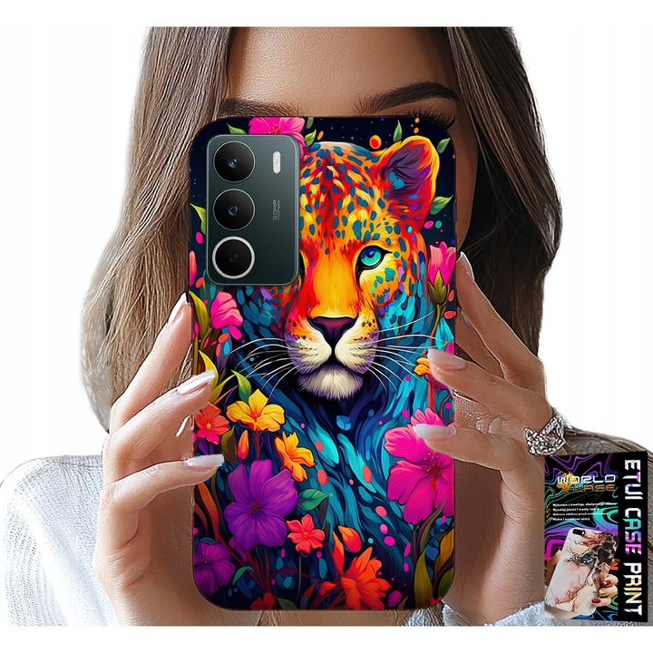 Etui telefon World Case pentru Realme C71, imprimare tigru, silicon