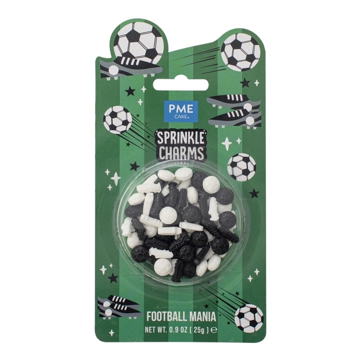 Decoratiuni din zahar Fotbal Mania, 25g, multicolor