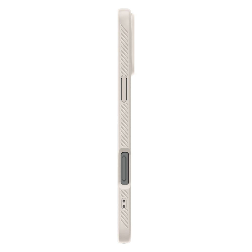 Husa pentru iPhone 16 Pro Max Spigen Liquid Air, Protectie camera, Calitate premium, Natural Titanium