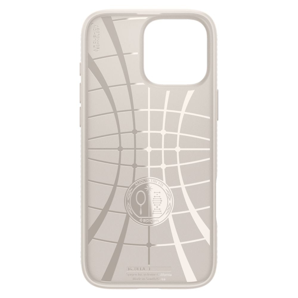 Husa pentru iPhone 16 Pro Max Spigen Liquid Air, Protectie camera, Calitate premium, Natural Titanium