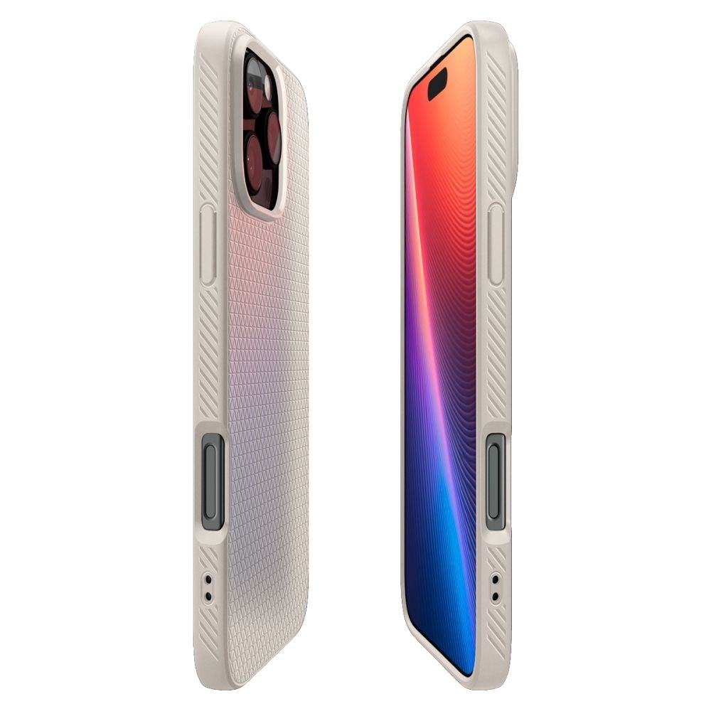 Husa pentru iPhone 16 Pro Max Spigen Liquid Air, Protectie camera, Calitate premium, Natural Titanium