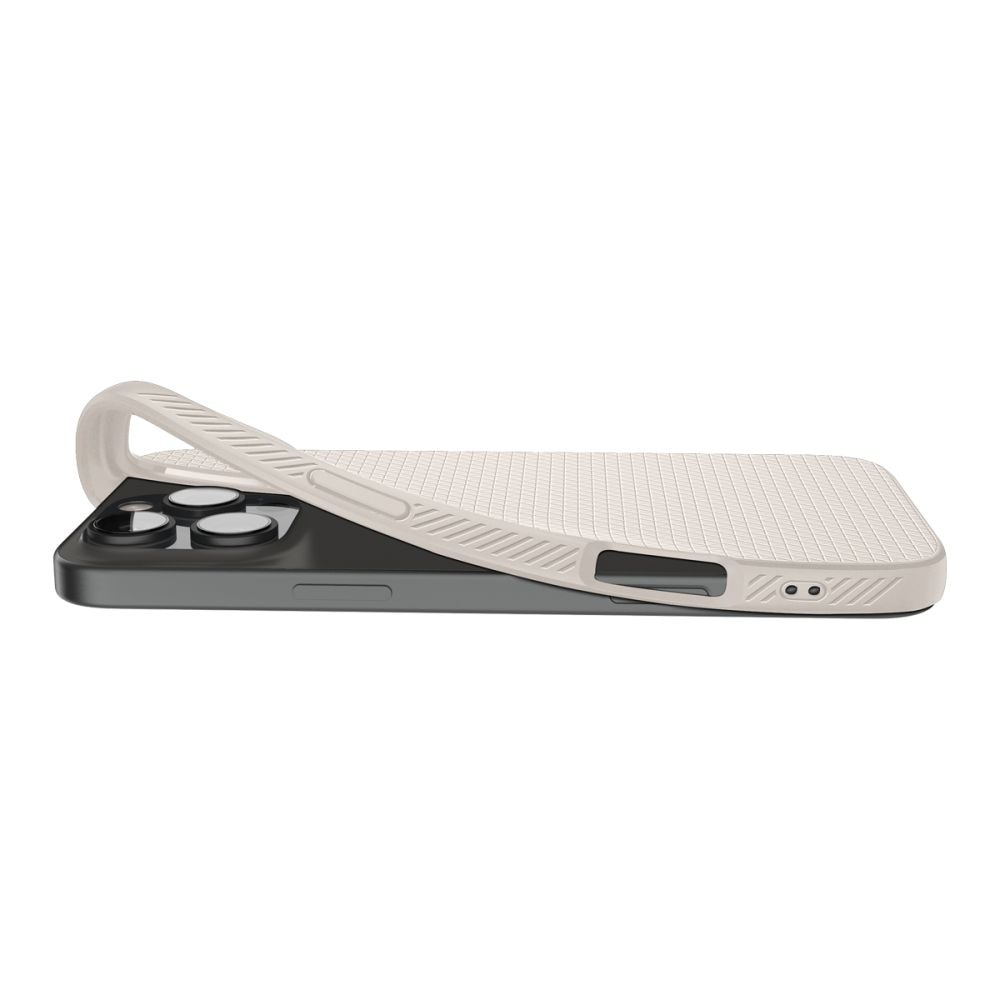 Husa pentru iPhone 16 Pro Max Spigen Liquid Air, Protectie camera, Calitate premium, Natural Titanium