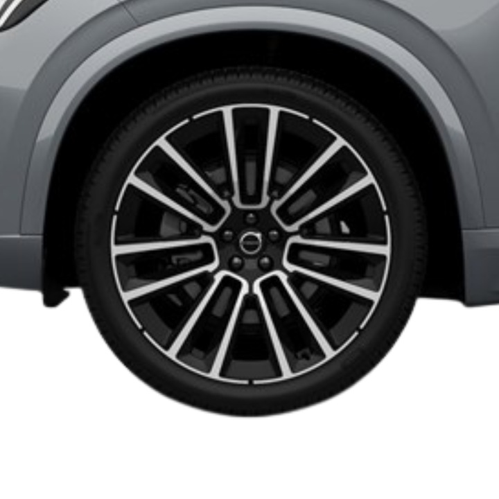 Set roti complete 22" aluminiu originale Volvo XC90, anvelope 275/35 R22, negru