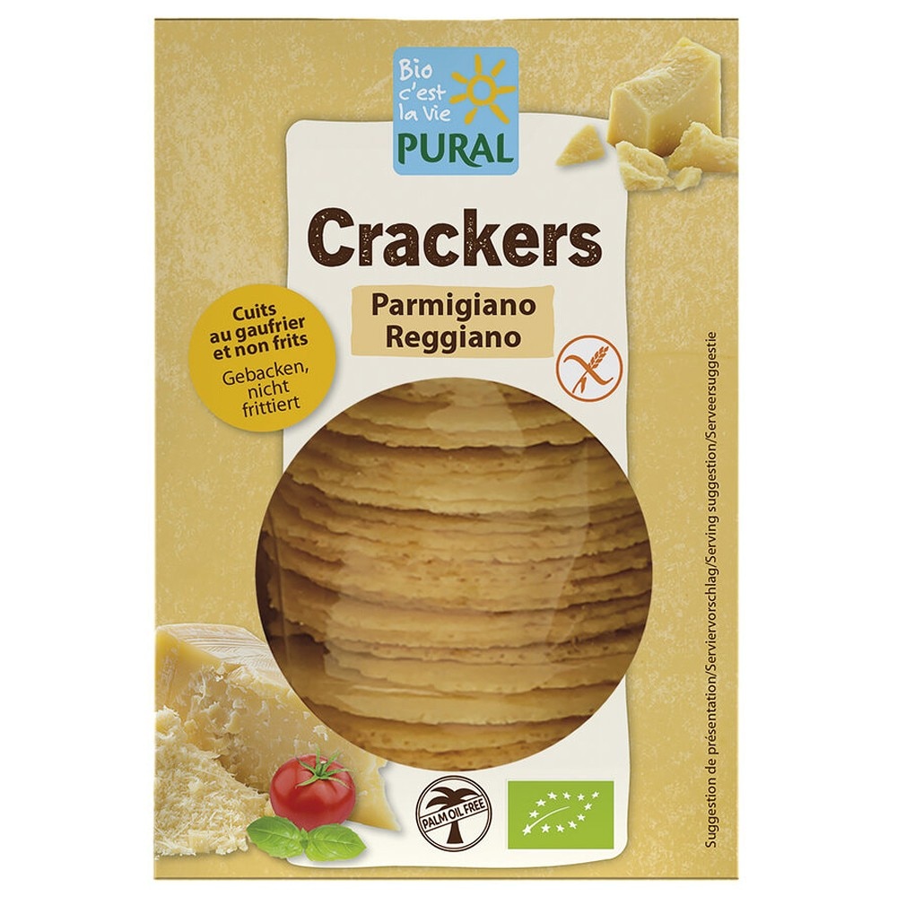 Crackers cu parmezan, fara gluten bio, 100g - eMAG.ro