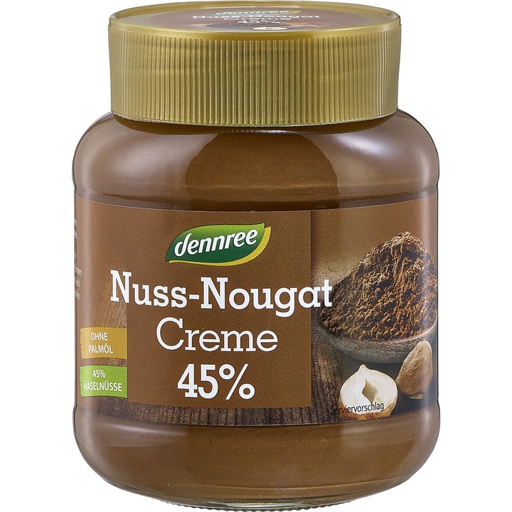 Crema nuss-nougat bio, 400g
