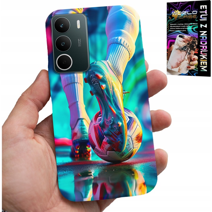 World Case telefontok Realme C71 4G-hez, focis mintával, szilikon, többszínű